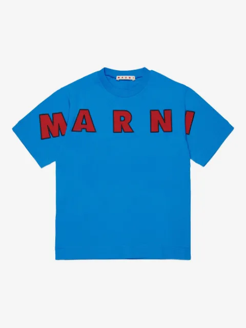 Marni Kids embroidered-logo T-shirt
