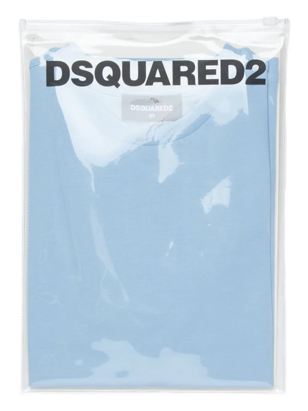 Dsquared2 Short-sleeve Logo T-shirt In Blue