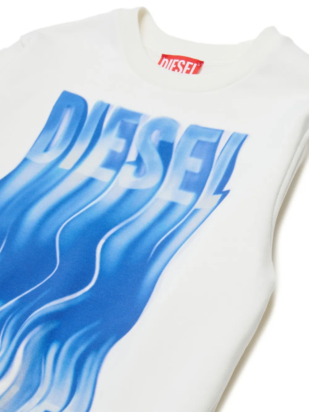  Diesel Kids Graphic-print Crew-neck Sweatshirt - White 