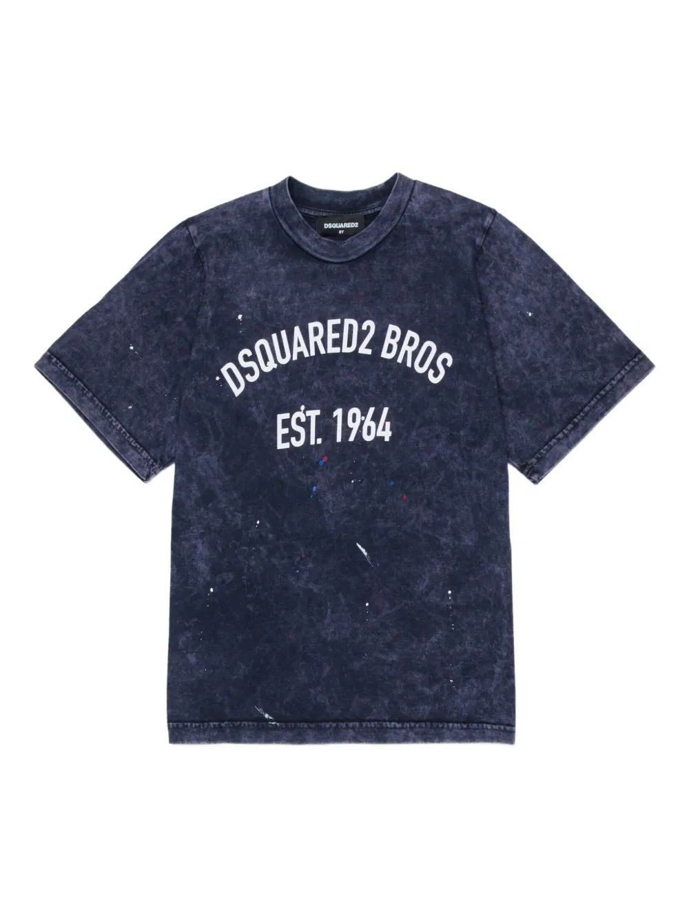 Dsquared2 Logo Crew-neck T-shirt In Blue