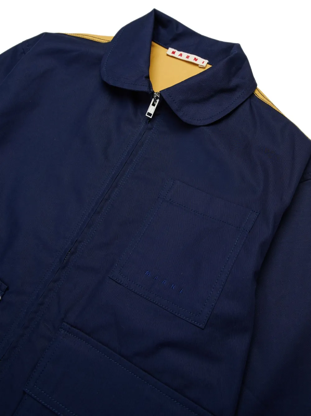 Colour-Block Zip-Up Jacket