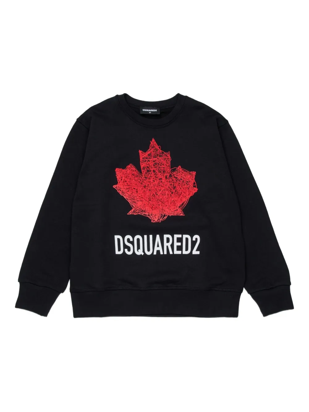 DSQUARED2 KIDS Slouch leaf-graphic sweatshirt | Black | Image 1