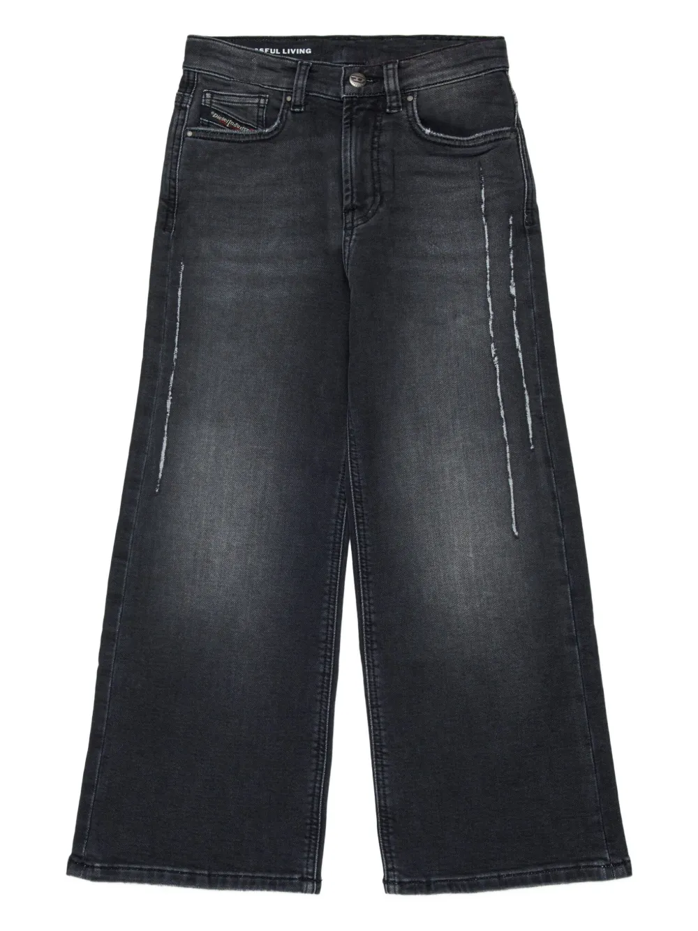 Diesel Kids Jeans D-Argix-J Jjj con effetto vissuto - Grigio