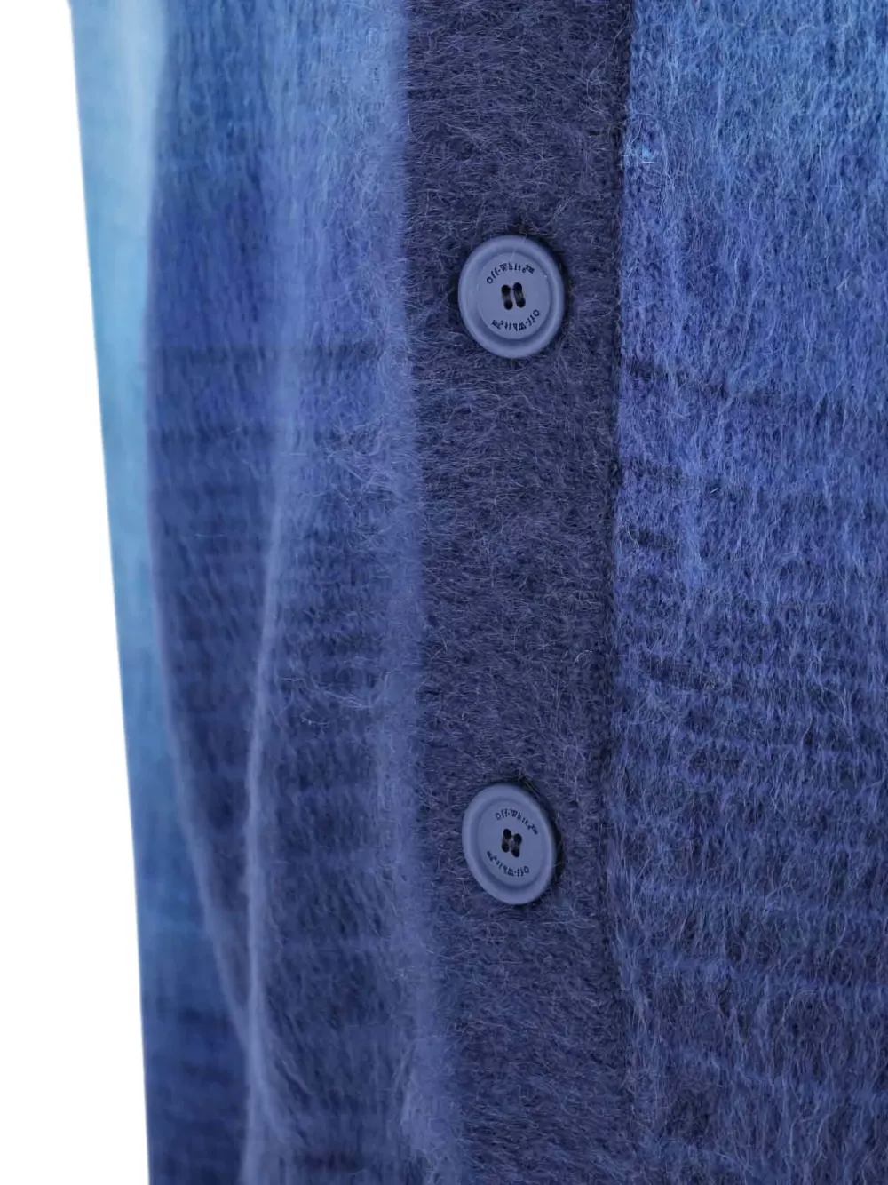 Off-White Vest met V-hals en pijldetail Blauw