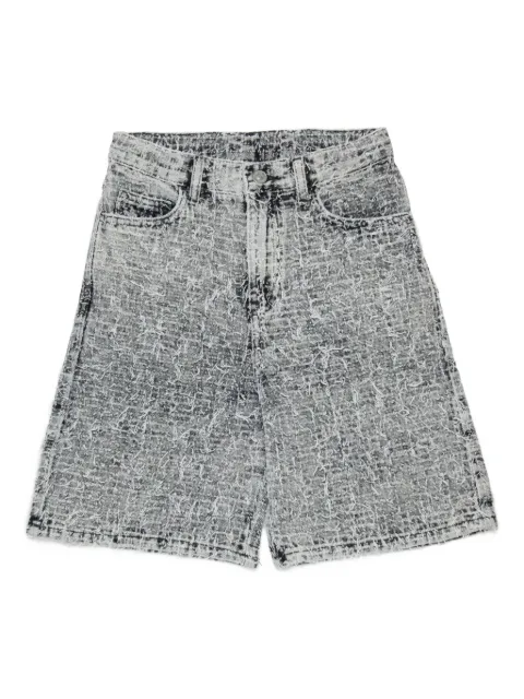 Diesel Kids D-argjx-short-j frayed denim shorts