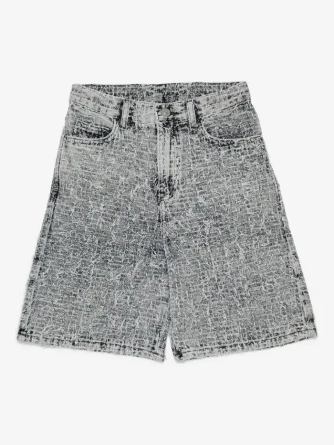 Diesel Kids D-argjx-short-j frayed denim shorts