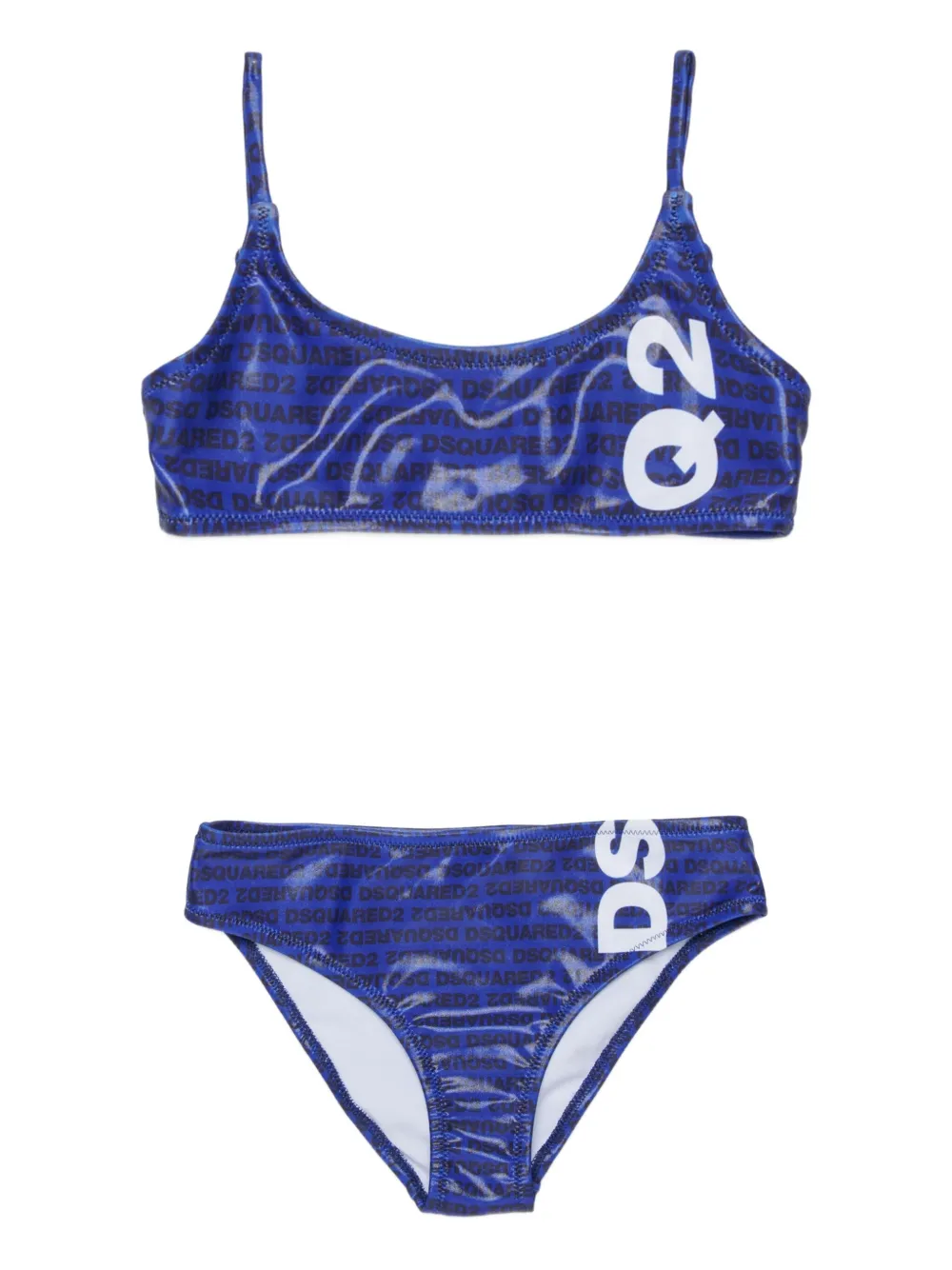 DSQUARED2 KIDS Bikini con stampa - Blu