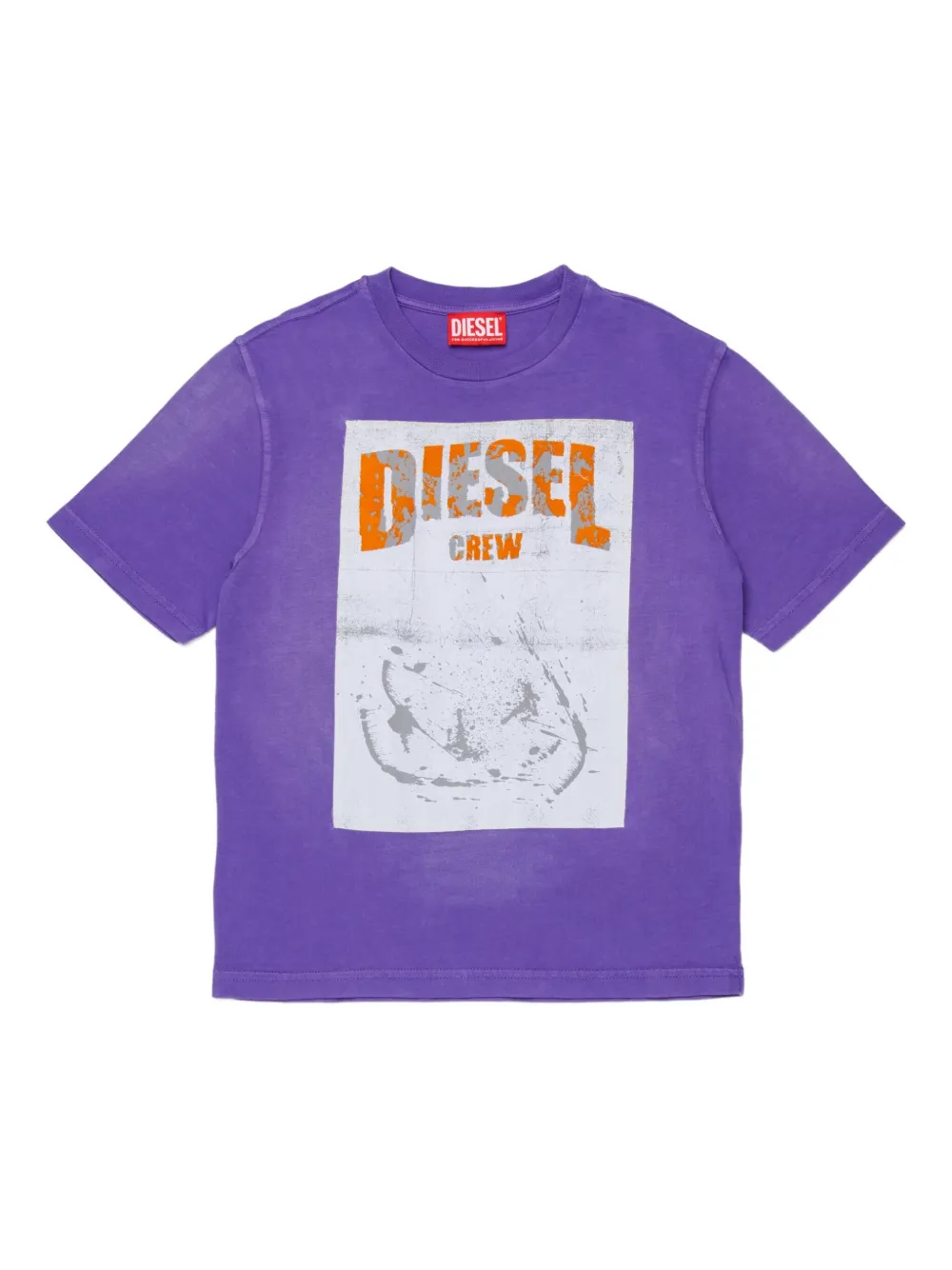 Diesel Kids T-shirt Tbers Over con stampa grafica - Viola