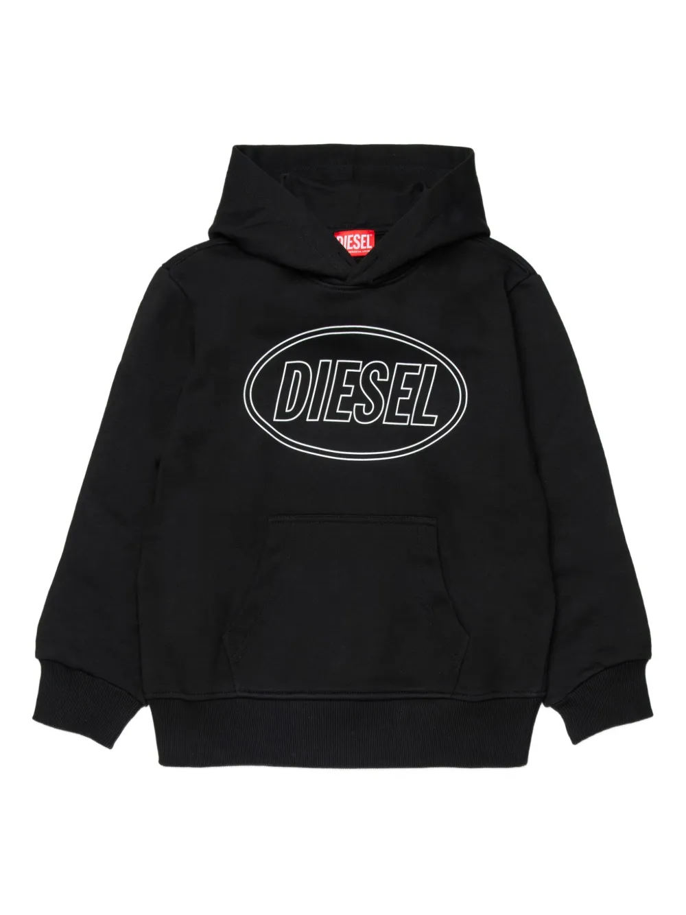 Diesel Kids Felpa con cappuccio Scirclehood Over - Nero
