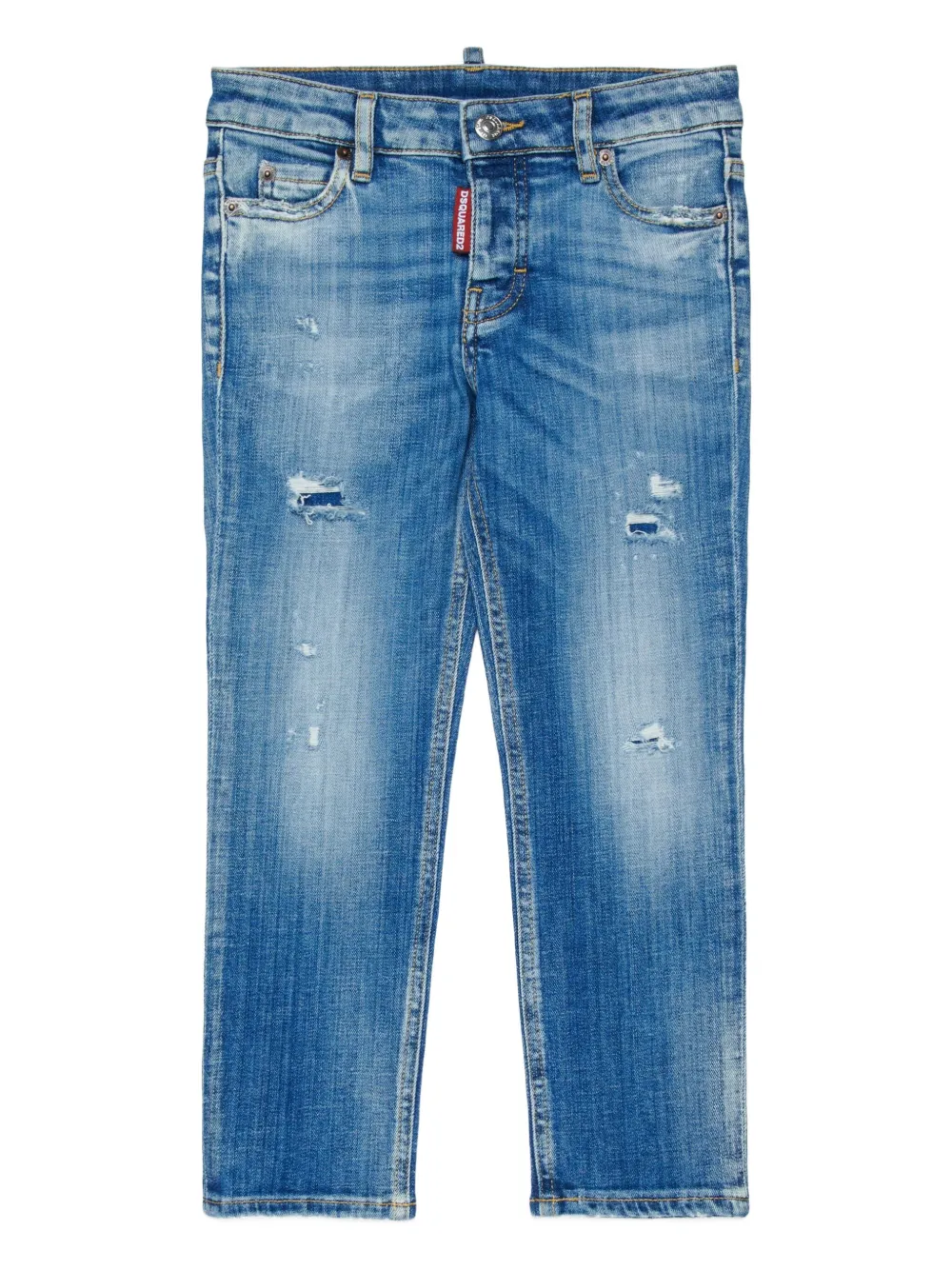 DSQUARED2 KIDS jeans con efecto envejecido | azul | Image 1
