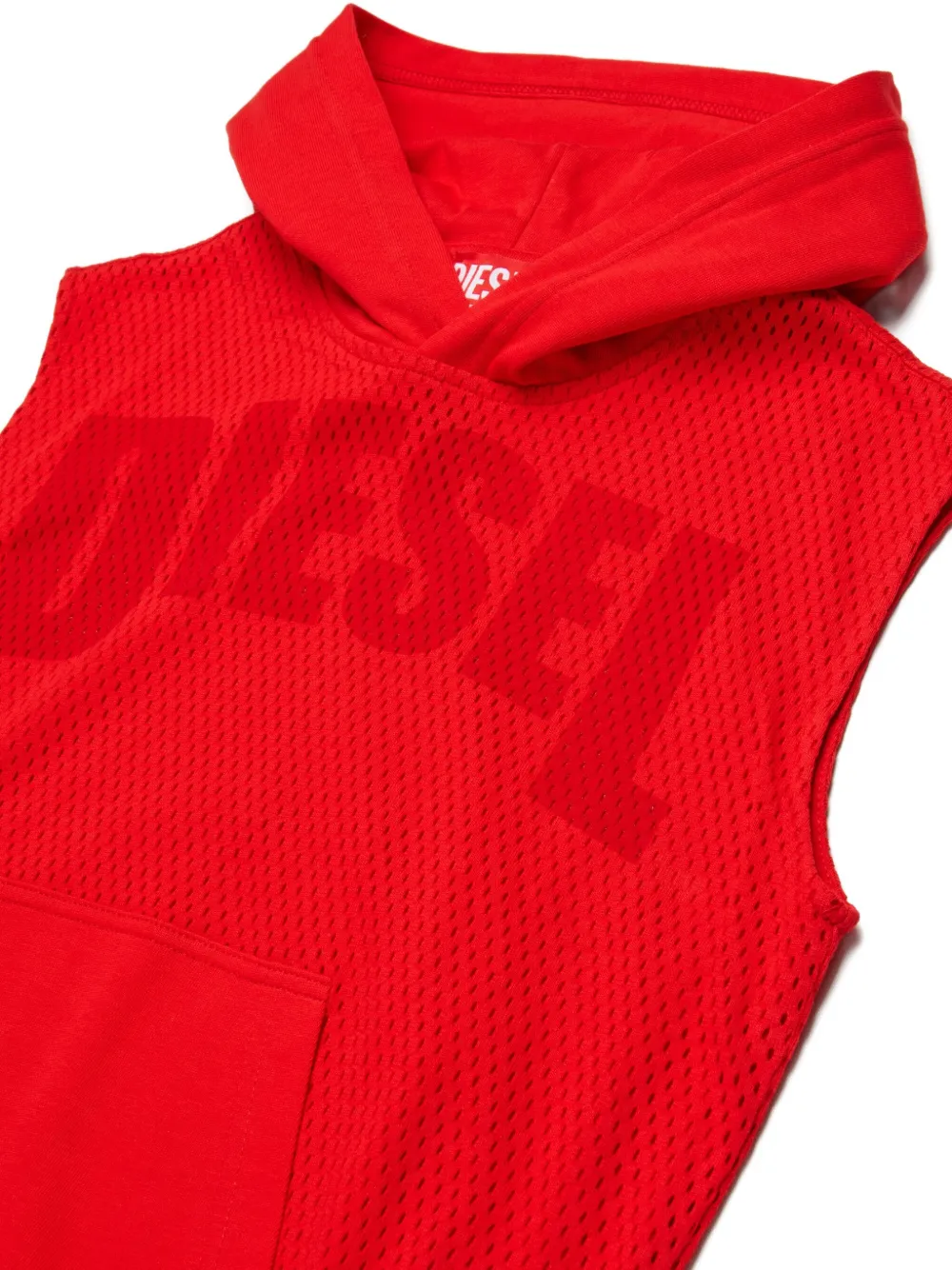 Diesel Kids Smesh Over top met capuchon en zak Rood