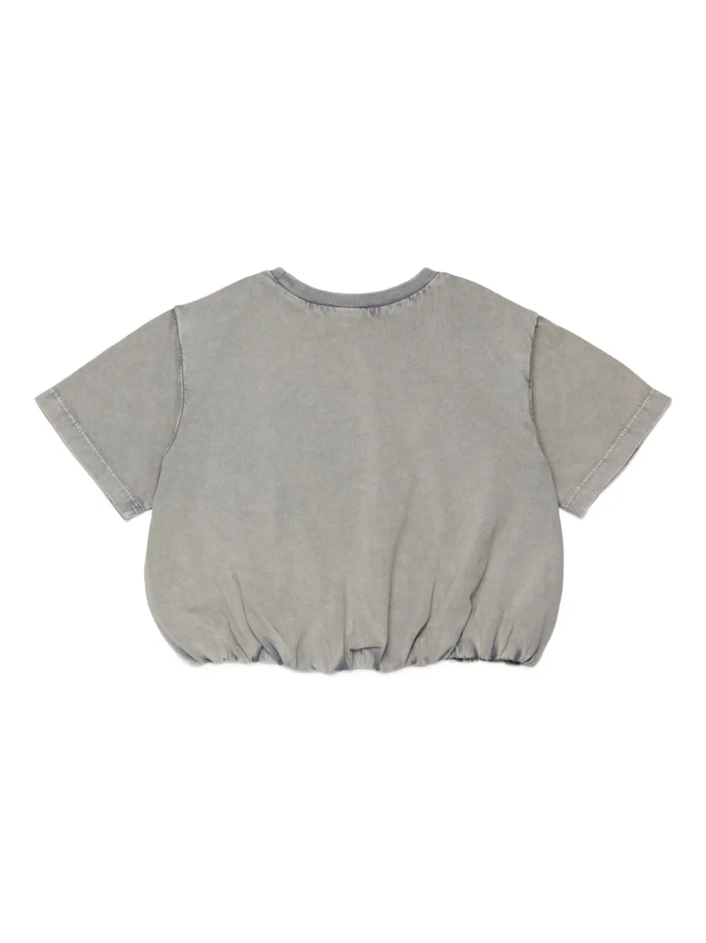 Diesel Kids Tfenerdi T-shirt met geborduurd detail Grijs