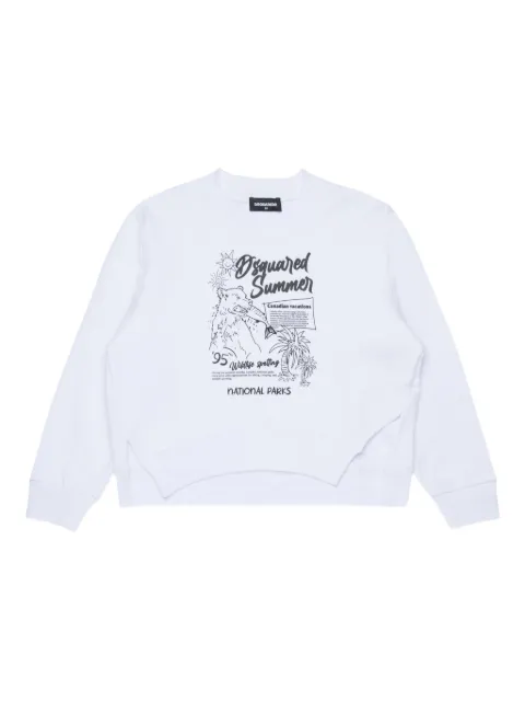 DSQUARED2 KIDS graphic detail sweatshirt