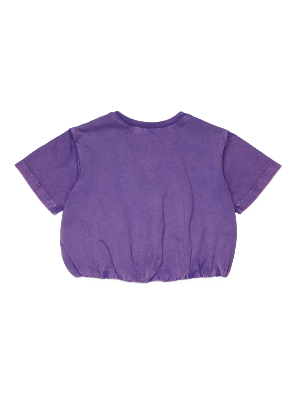 Diesel Logo-detail Cotton Top In Purple