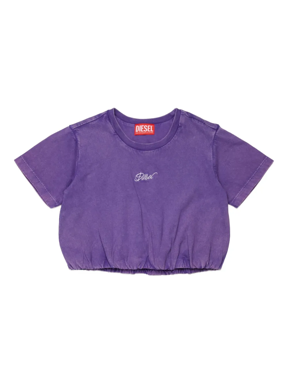 Diesel Kids Canotta in cotone con logo - Viola