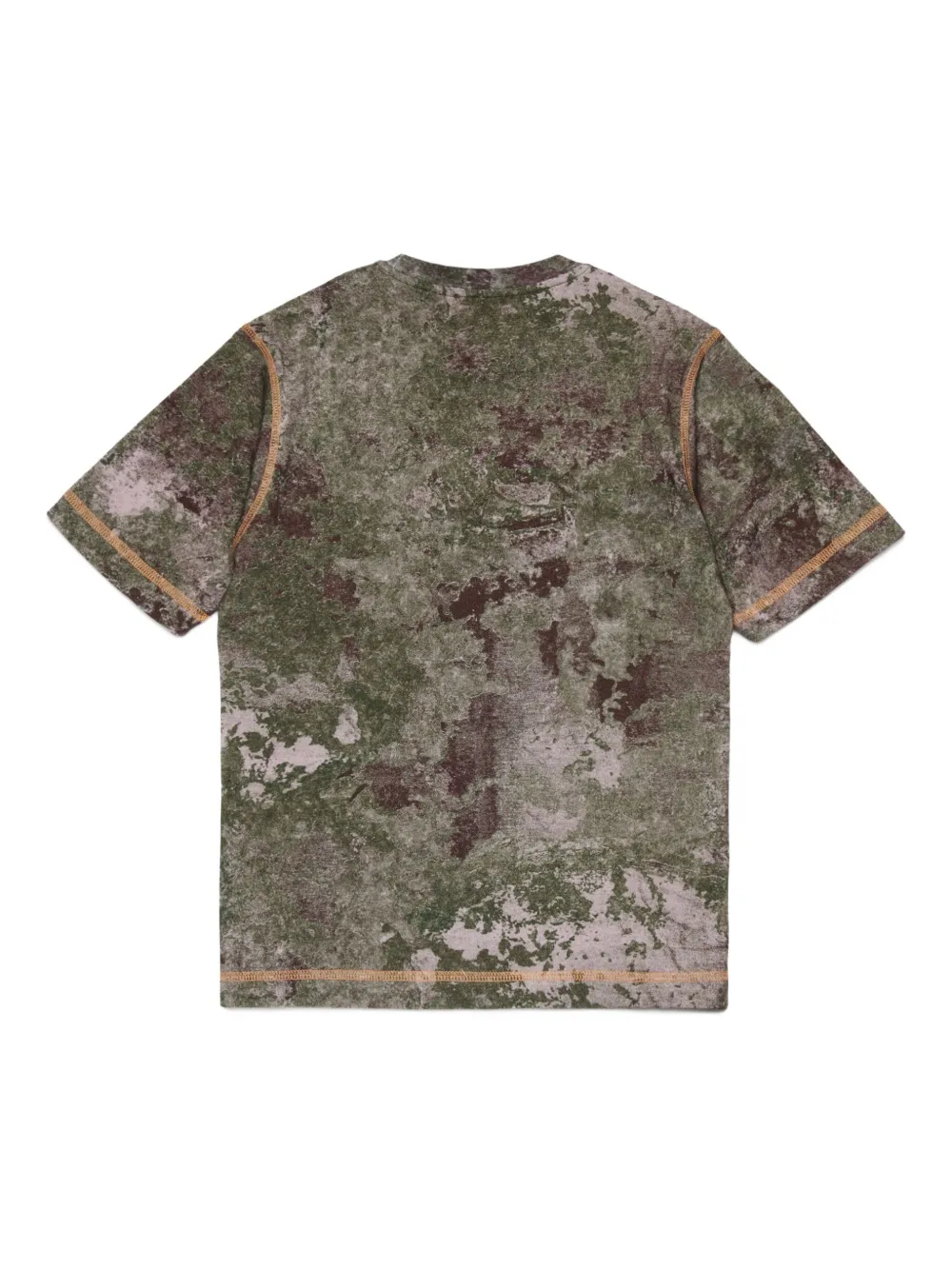 Diesel Kids Tmim Over katoenen T-shirt Groen