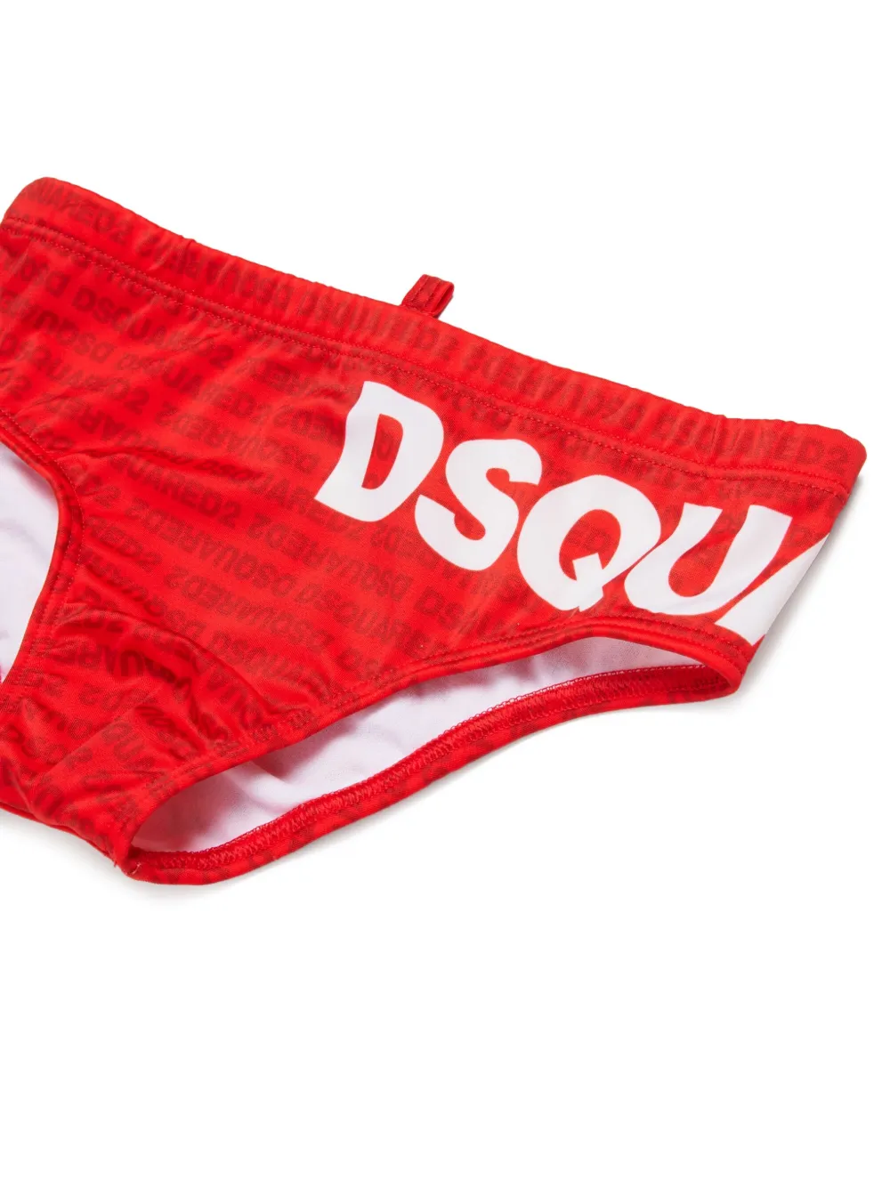 DSQUARED2 KIDS Zwembroek met logoprint Rood