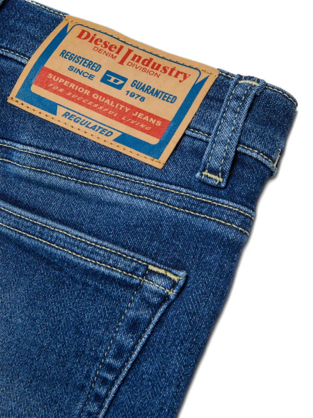 Diesel Kids 2017 Slandy-J Jjj jeans met logopatch Blauw