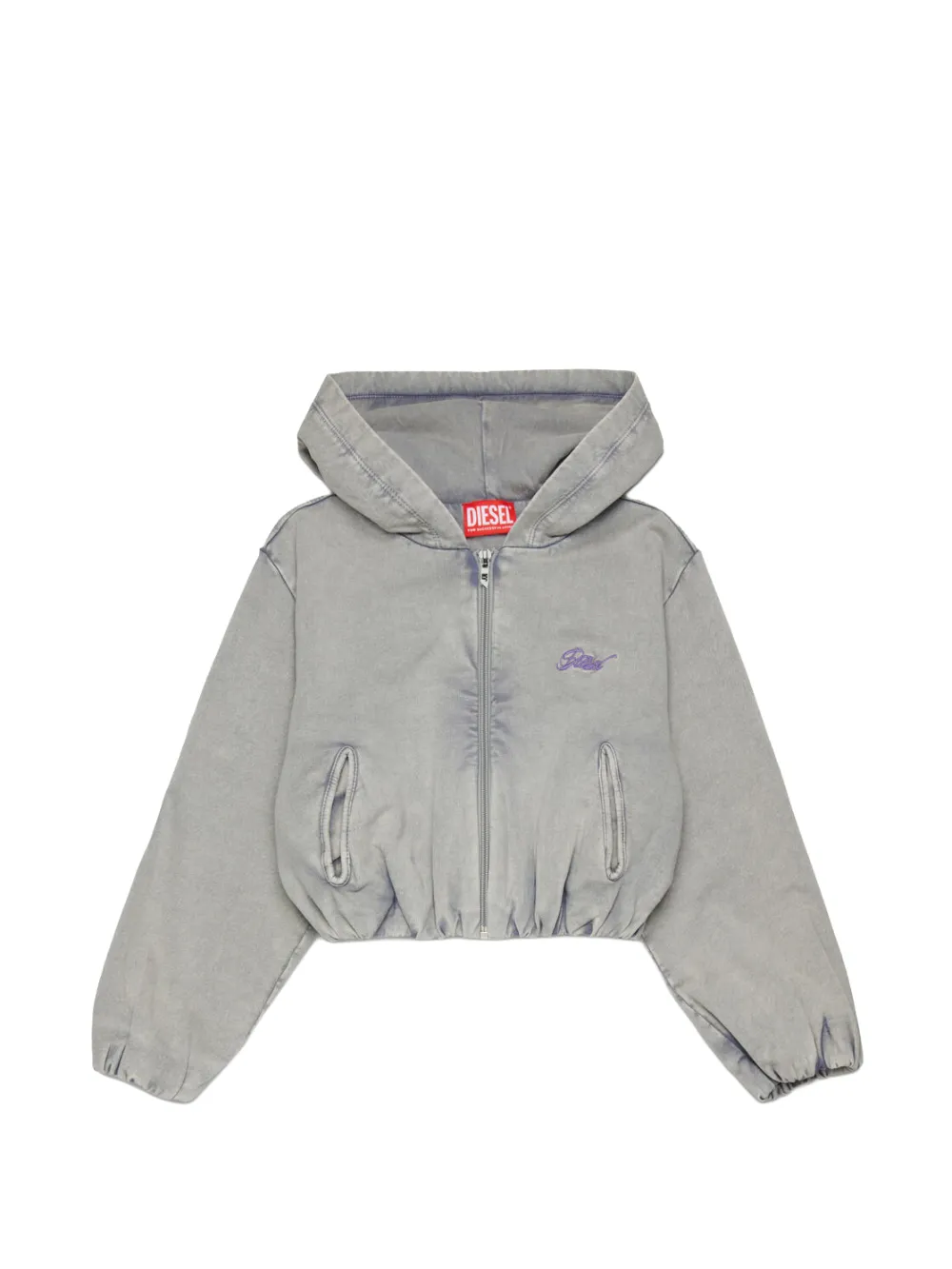Diesel Kids Sfenerdi zip hoodie - Grey