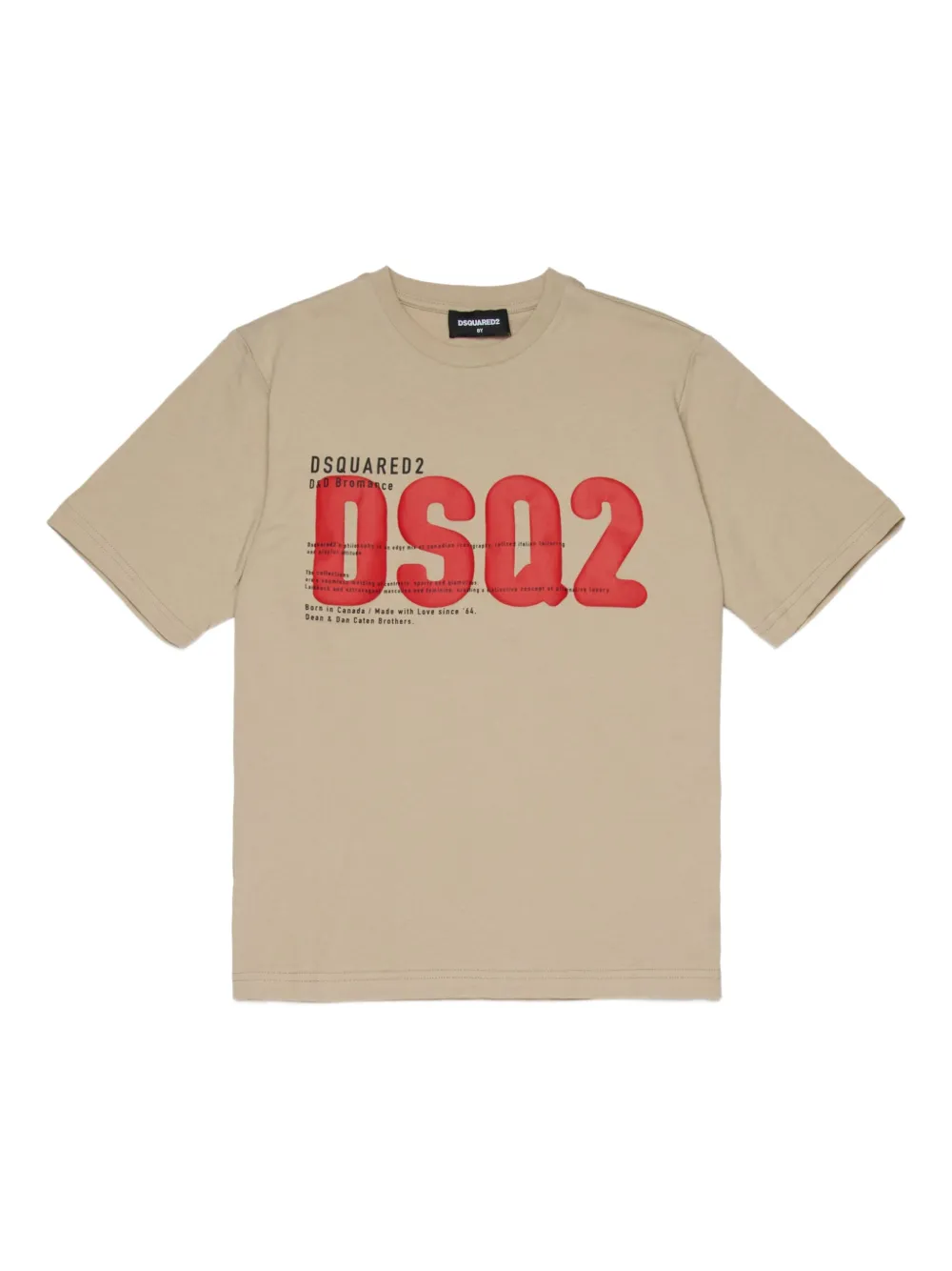 DSQUARED2 KIDS T-shirt girocollo con logo - Toni neutri