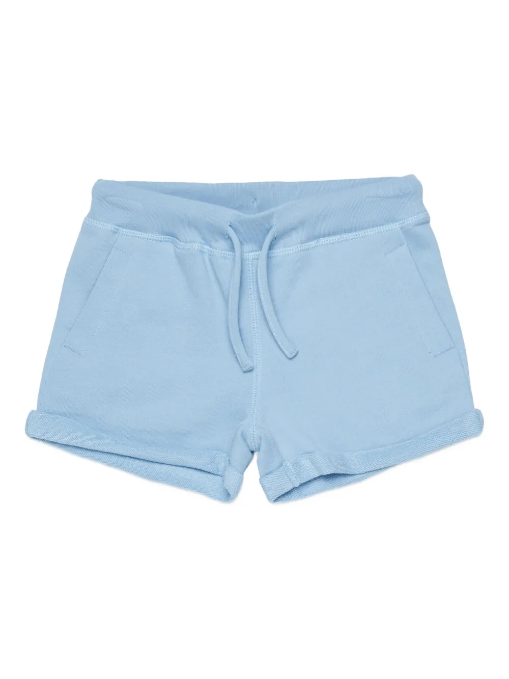 DSQUARED2 KIDS drawstring cotton shorts | Blue | Image 1