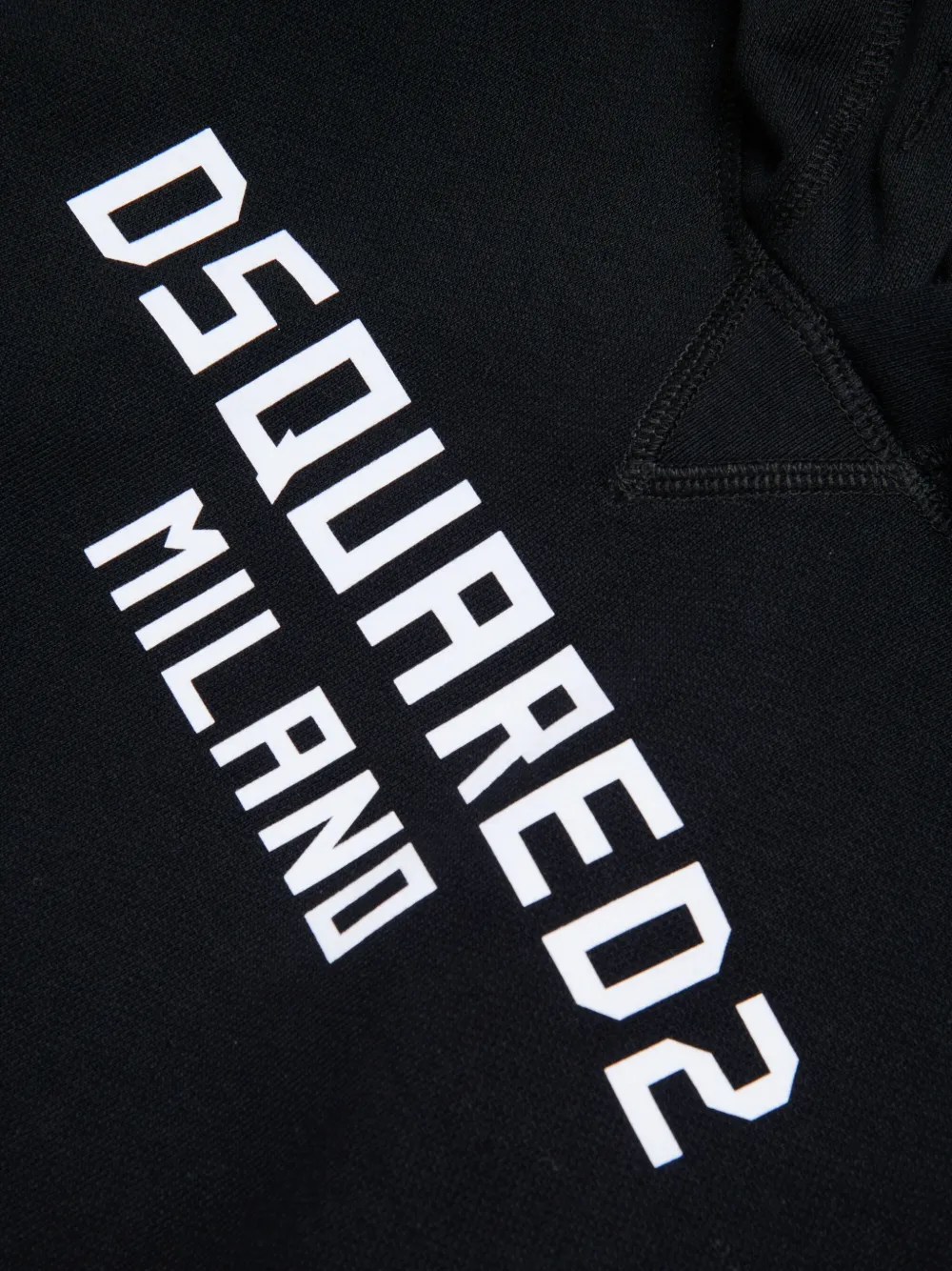 Dsquared2 Logo-print Hooded Sweatshirt In Black