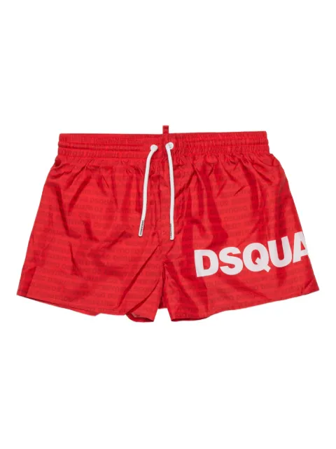 DSQUARED2 KIDS logo-print swim shorts