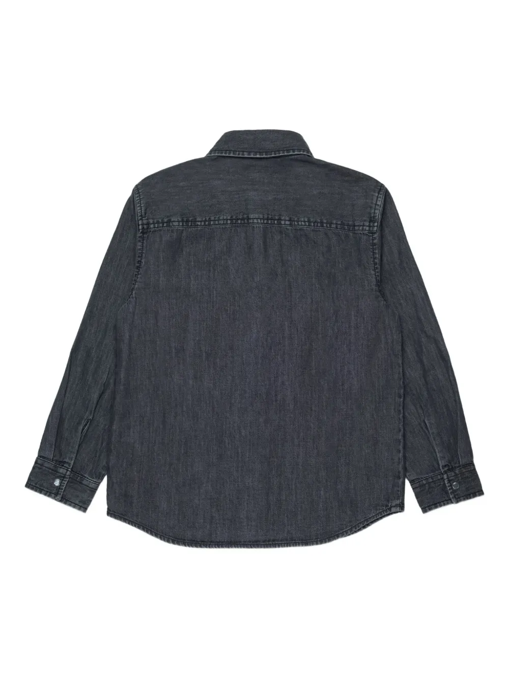 Diesel Csimply-over Buttoned-up Shirt In Gray