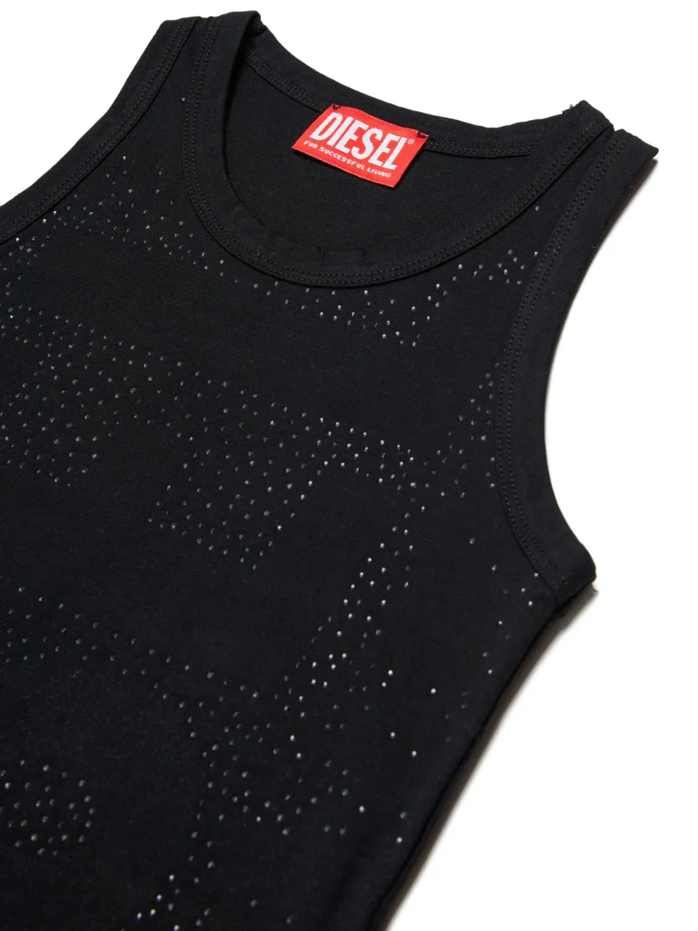 Diesel Kids T-shirt met studs Zwart