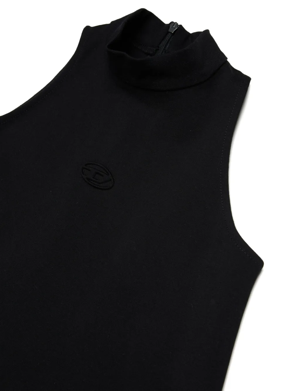 Diesel Kids Damy jurk met hoge hals Zwart