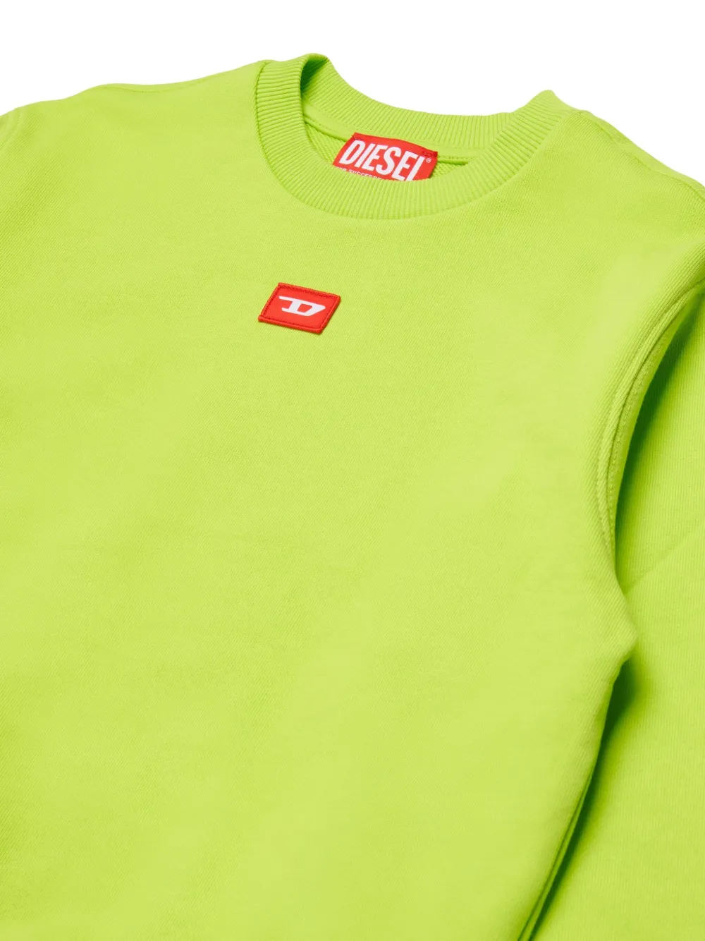  Diesel Kids Sxgin Over Logo-patch Sweatshirt - Green 