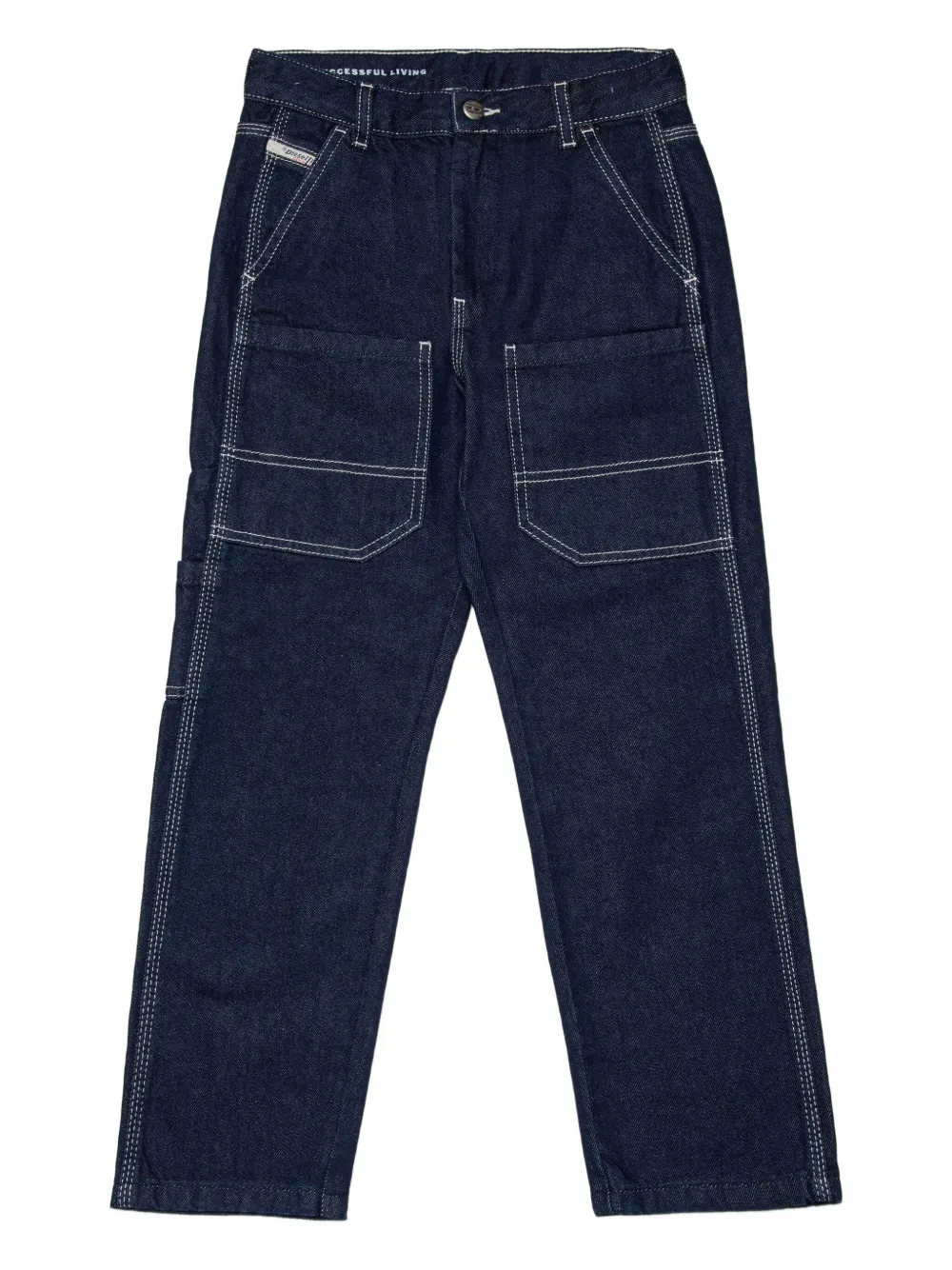 Diesel Kids Jeans con applicazione - Blu