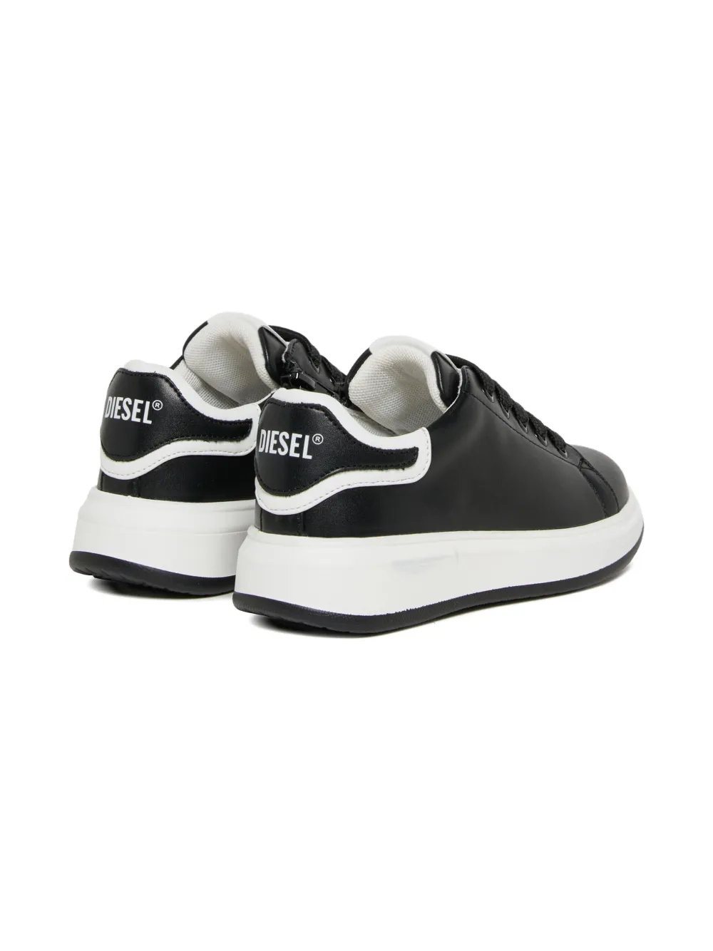 Diesel Kids Sneakers met logoprint Zwart