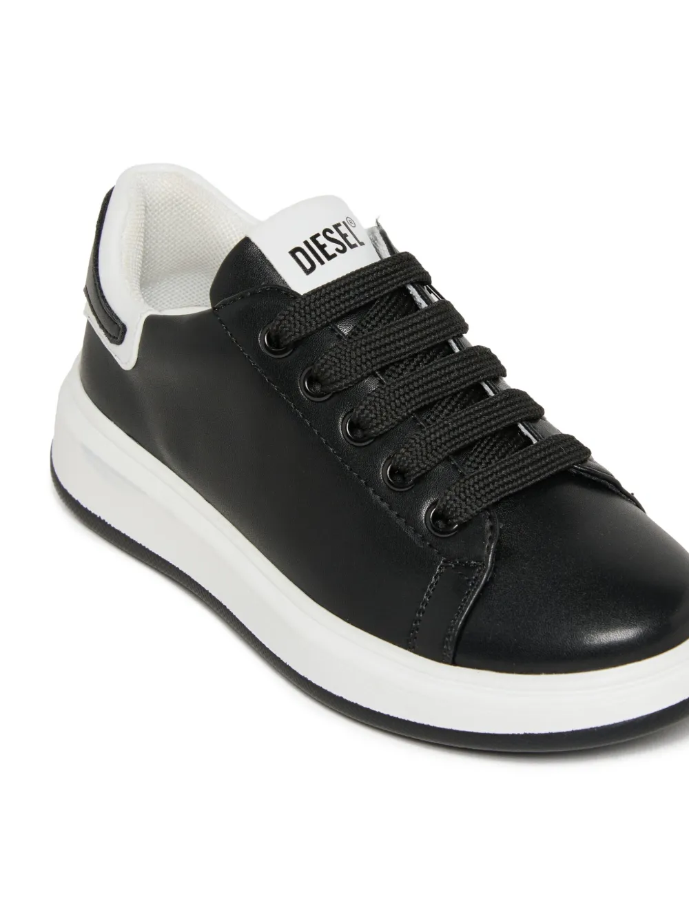 Diesel Kids Sneakers met logoprint Zwart