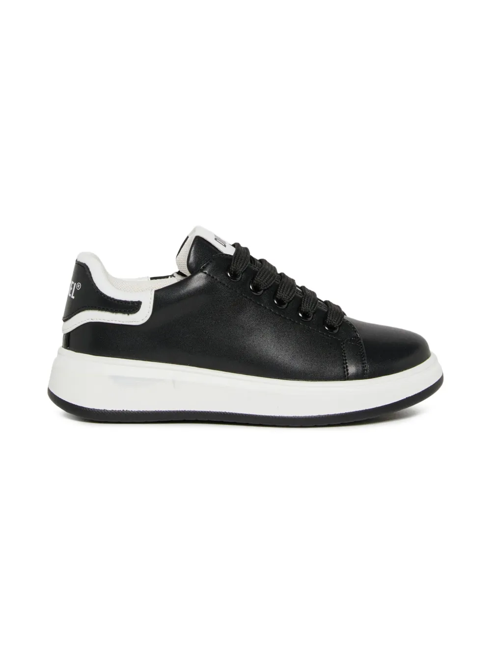 Diesel Kids Sneakers met logoprint - Zwart