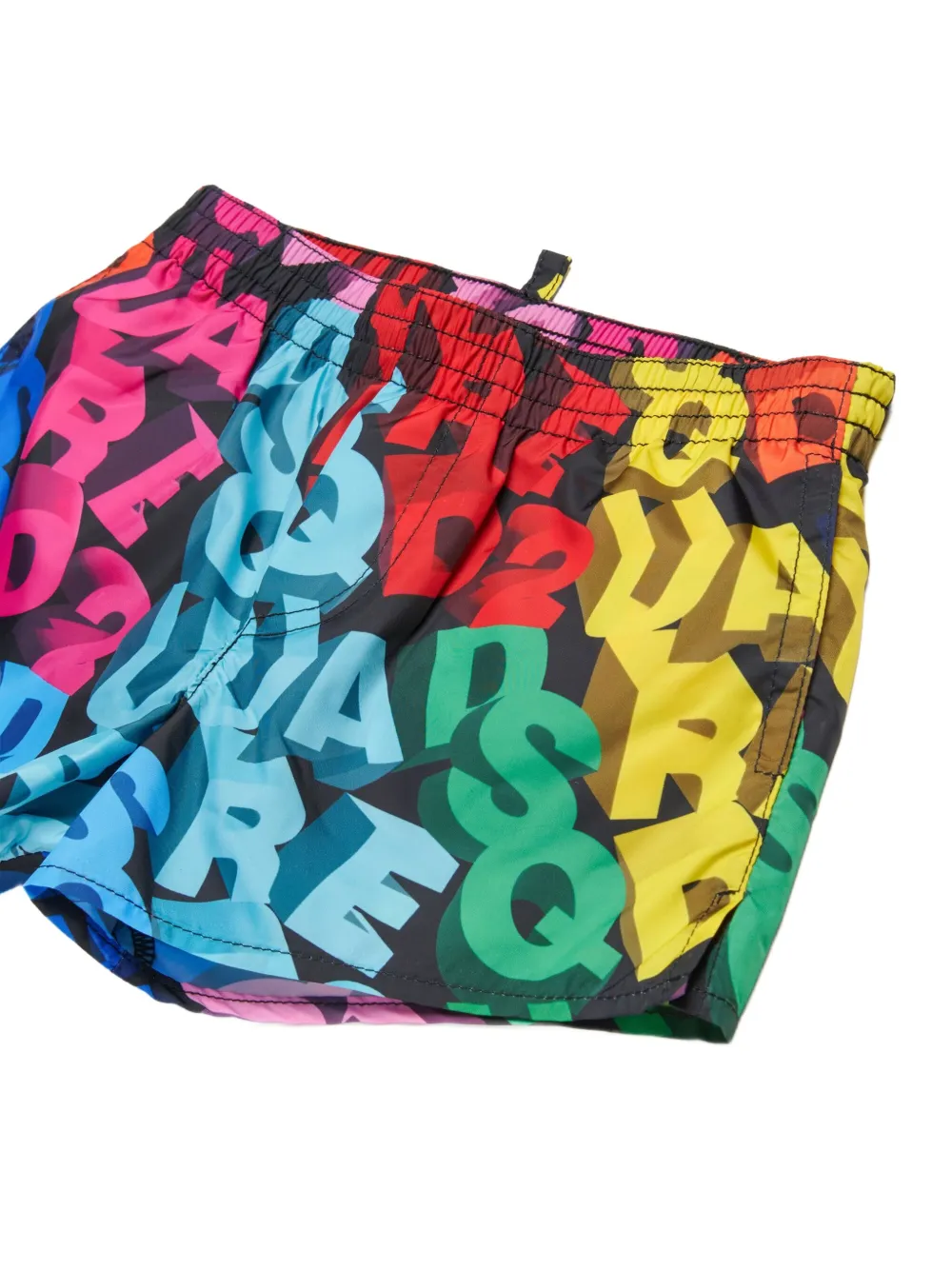 Dsquared2 Lettering Swim Shorts In Black