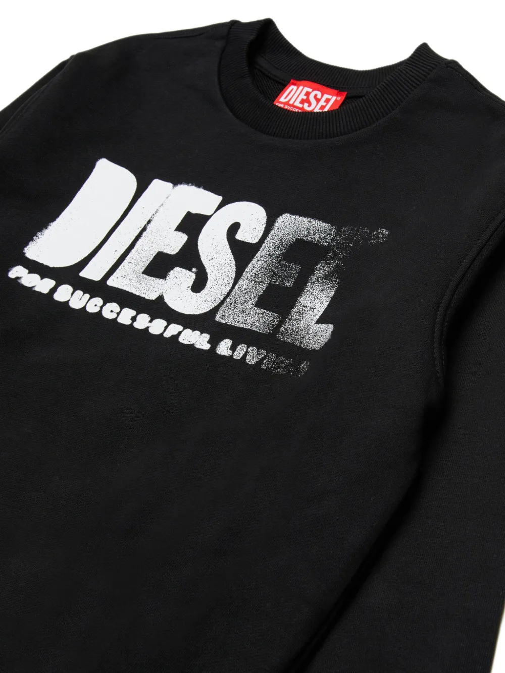 Diesel Sider Over Sweatshirt In Black