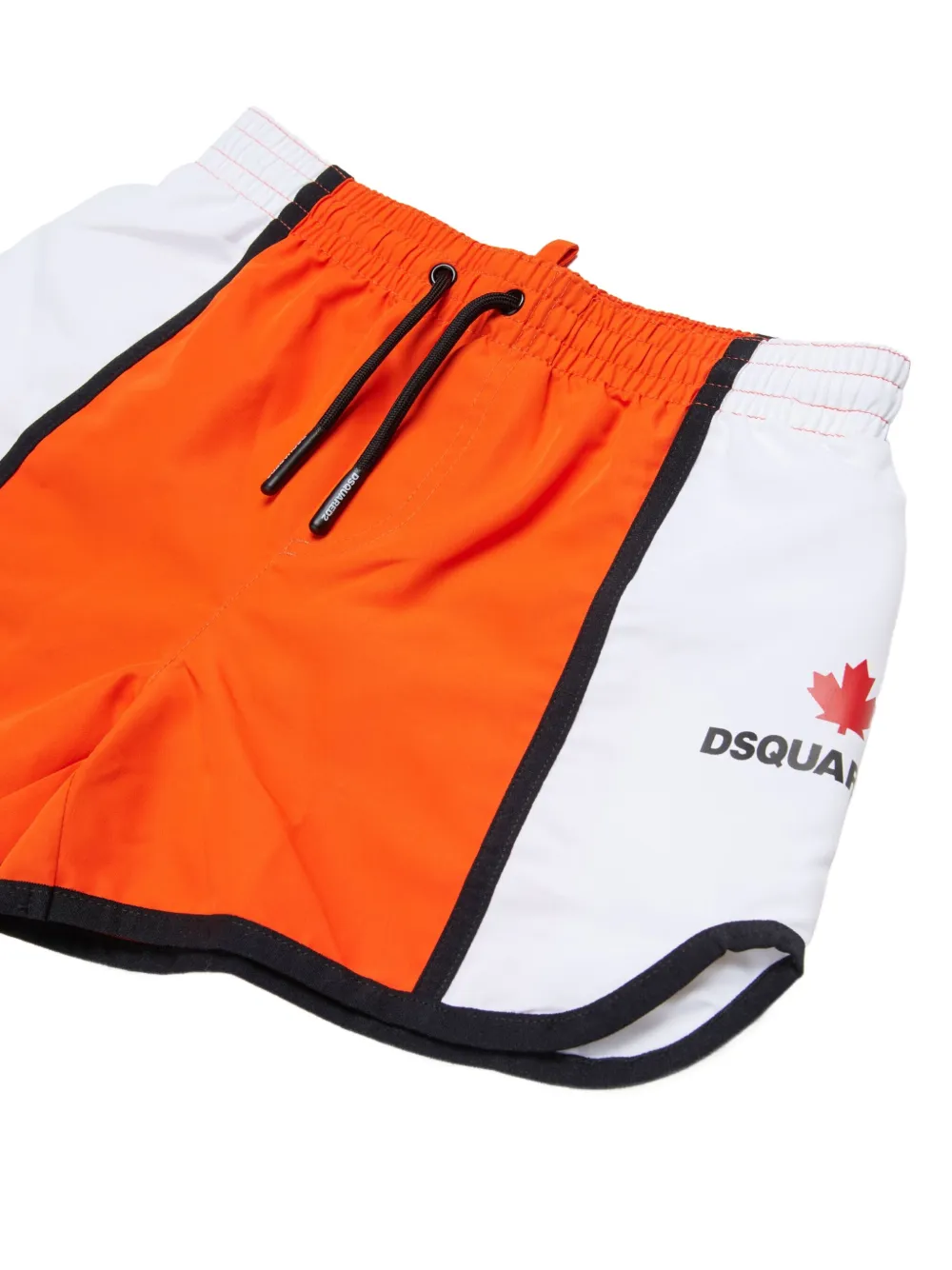 DSQUARED2 KIDS Zwembroek met colourblocking Oranje