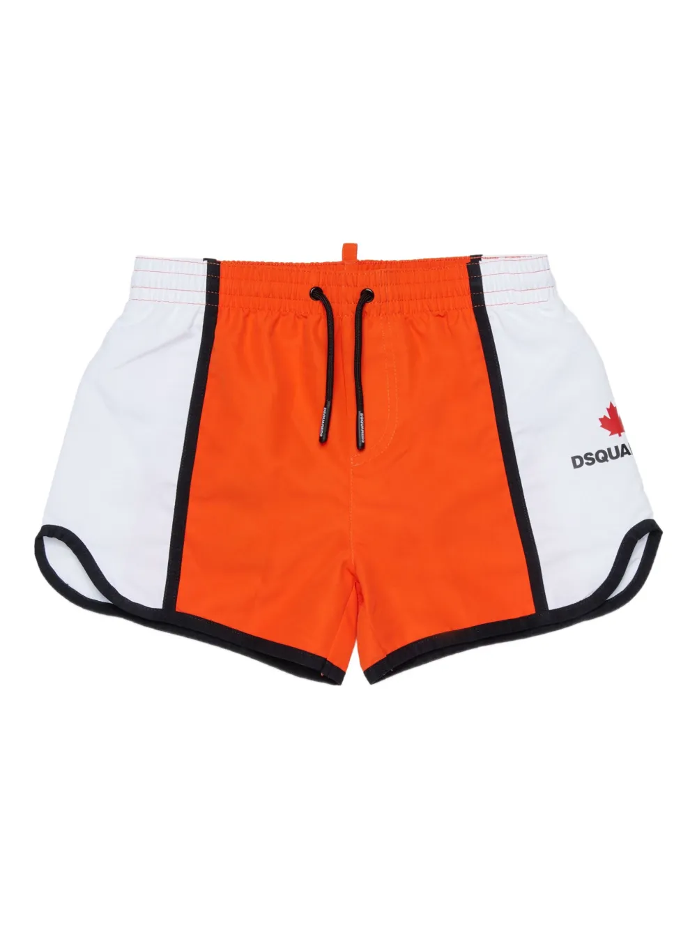 DSQUARED2 KIDS Costume da bagno con design color-block - Arancione