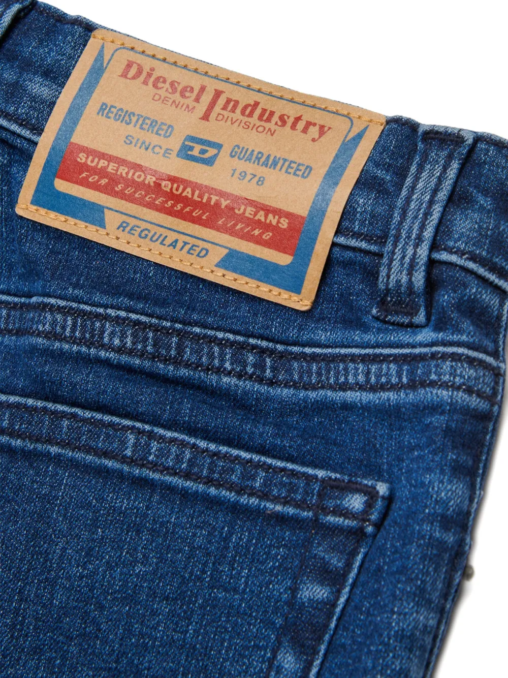 Diesel Kids Pboyshort-S spijkershorts Blauw