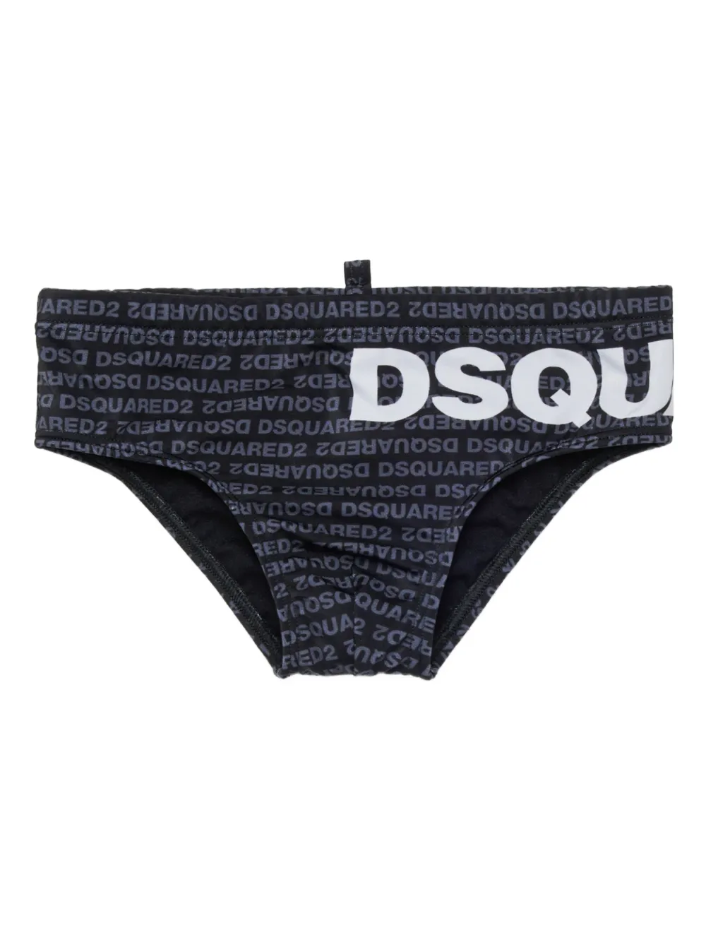 DSQUARED2 KIDS logo-print swim trunks - Black