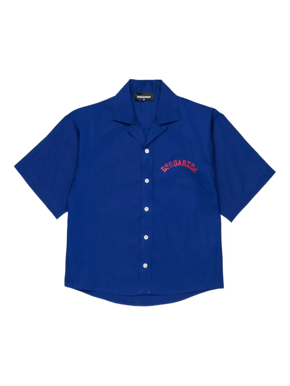 DSQUARED2 KIDS buttoned-up short-sleeves shirt | Blue | Image 1