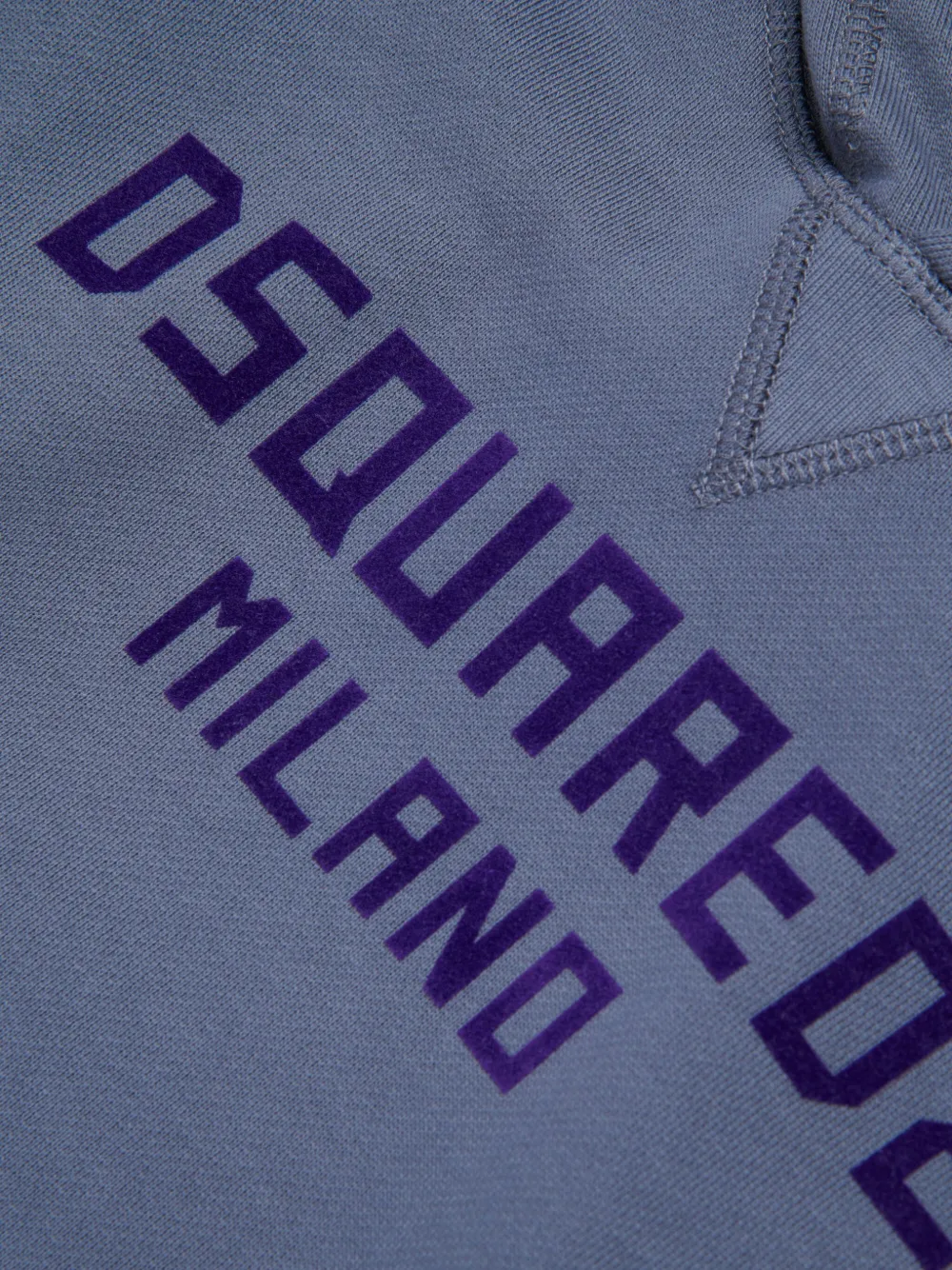 Dsquared2 Logo-detail Long-sleeve Hoodie In Blue