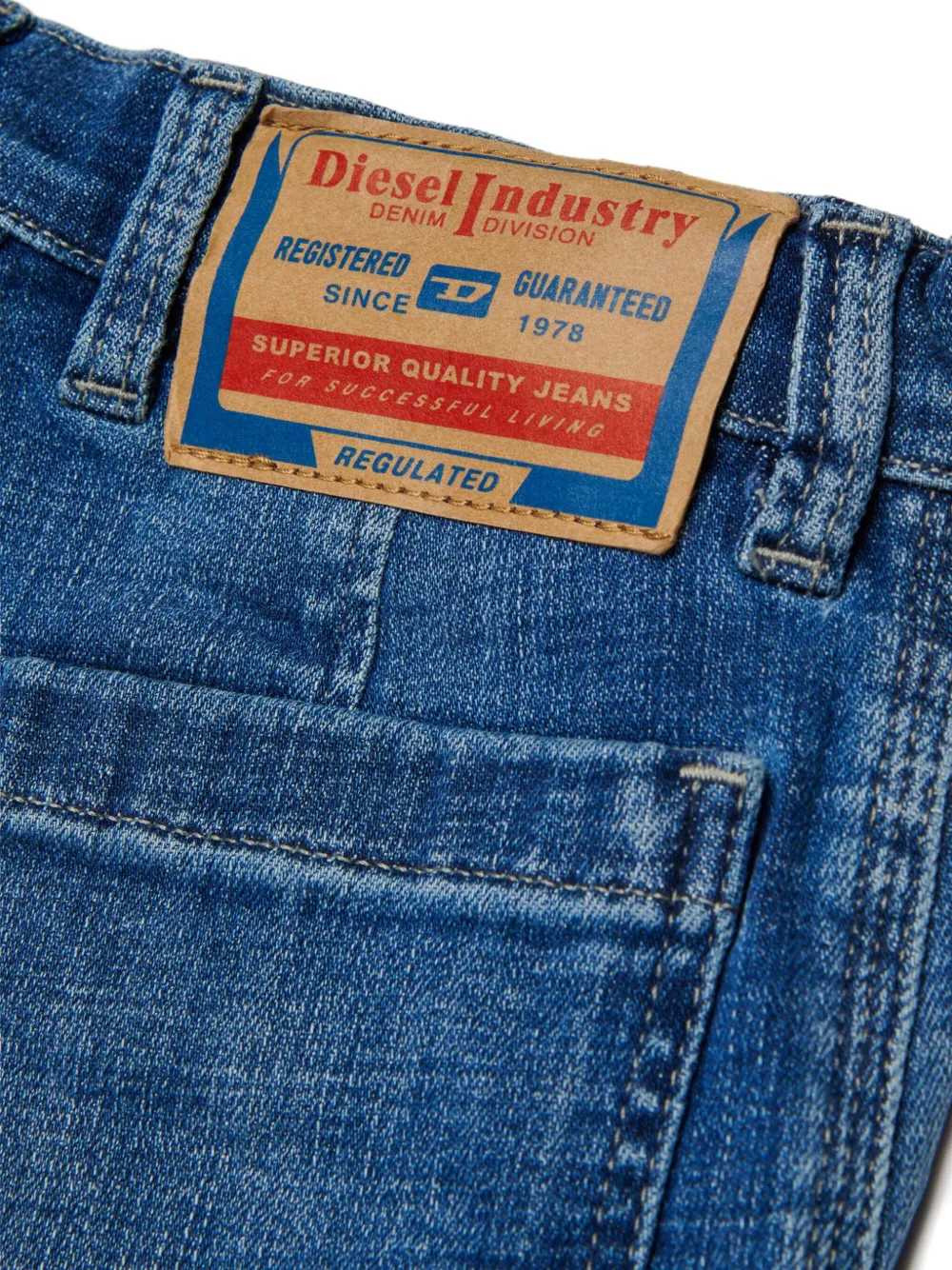 Diesel Kids D-DAVE-CARGO-J cargo jeans Blauw