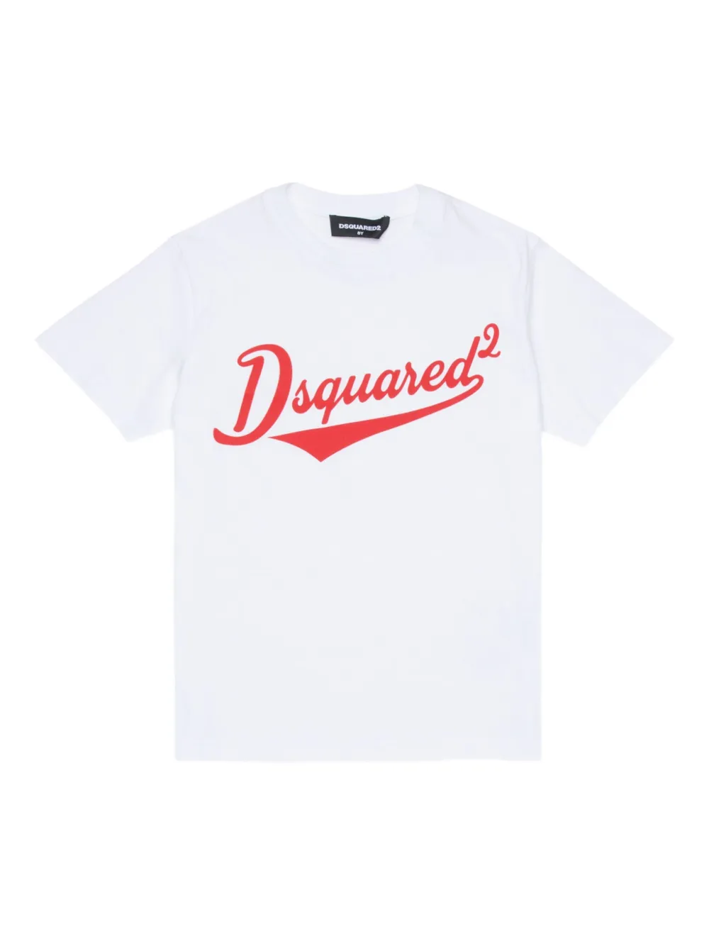 Dsquared2 Logo-ptint Relaxed T-shirt In White