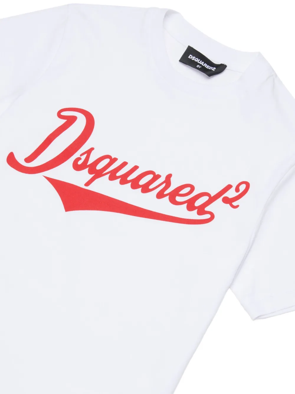 Dsquared2 Logo-ptint Relaxed T-shirt In White