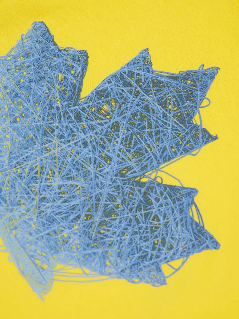 DSQUARED2 KIDS T-shirt met esdoornblad en logo Geel