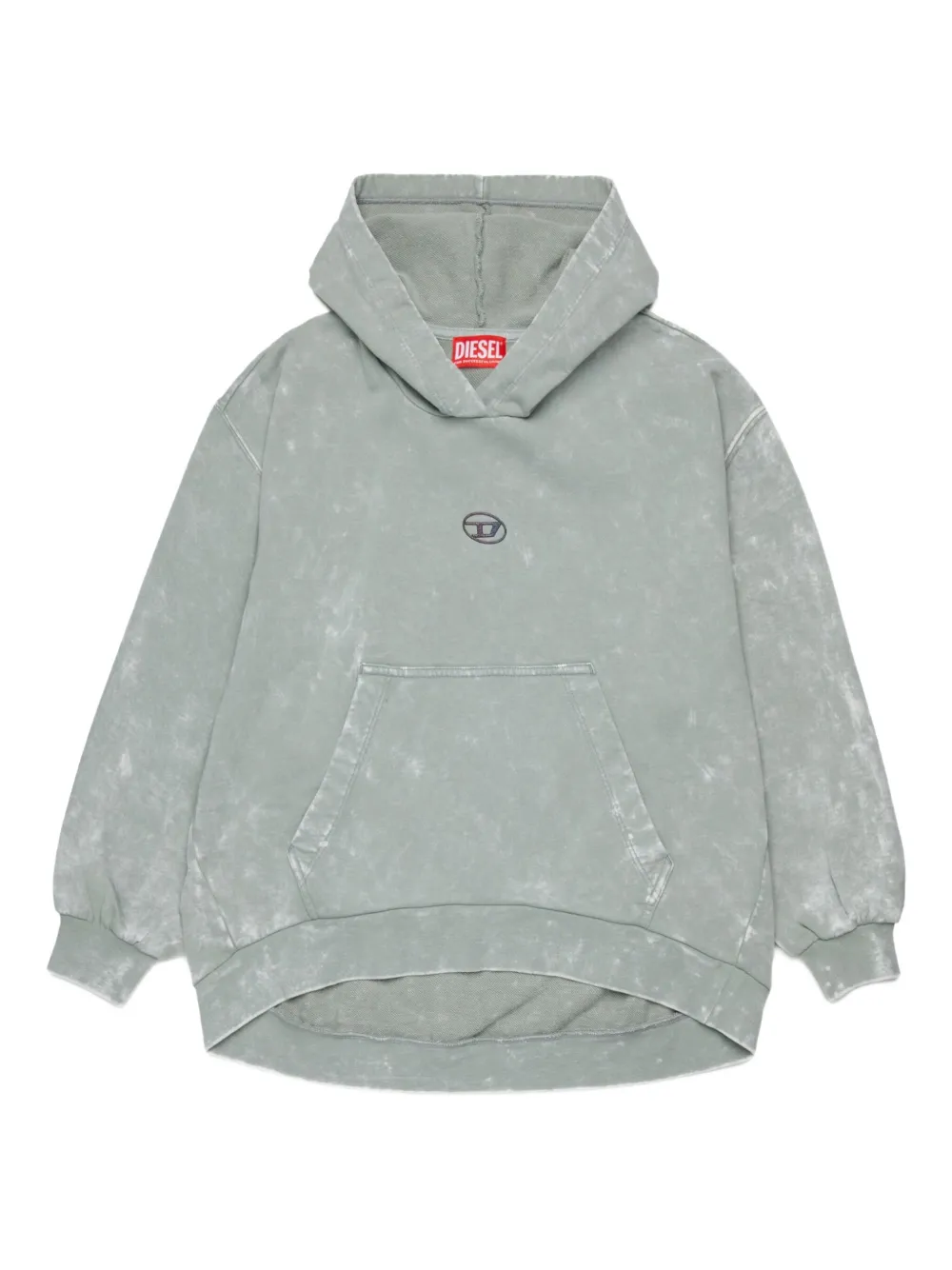 Diesel Kids pocket salia hooded sweatshirt - Grey
