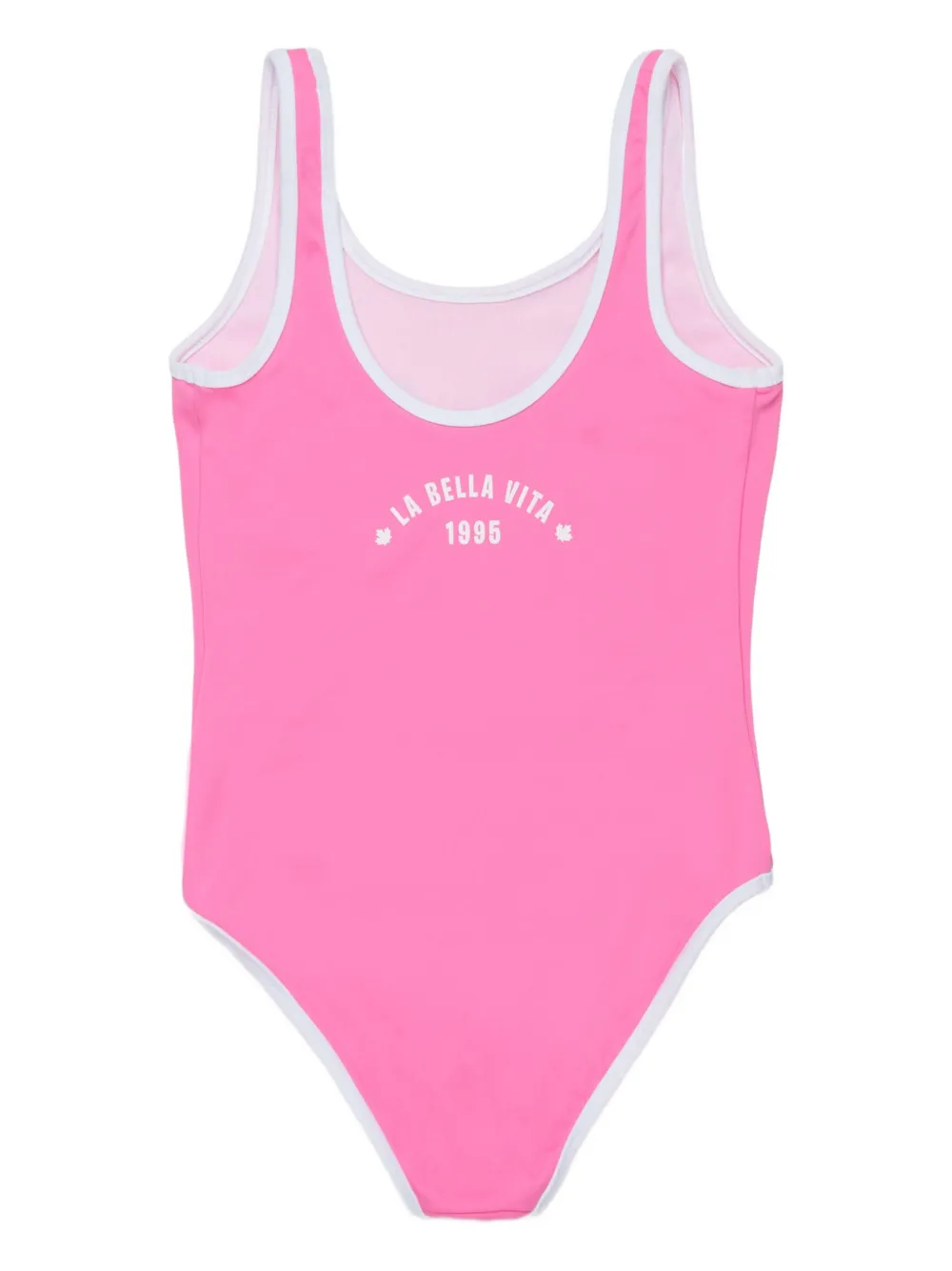  Dsquared2 Kids Lettering-print Swimsuit - Pink 
