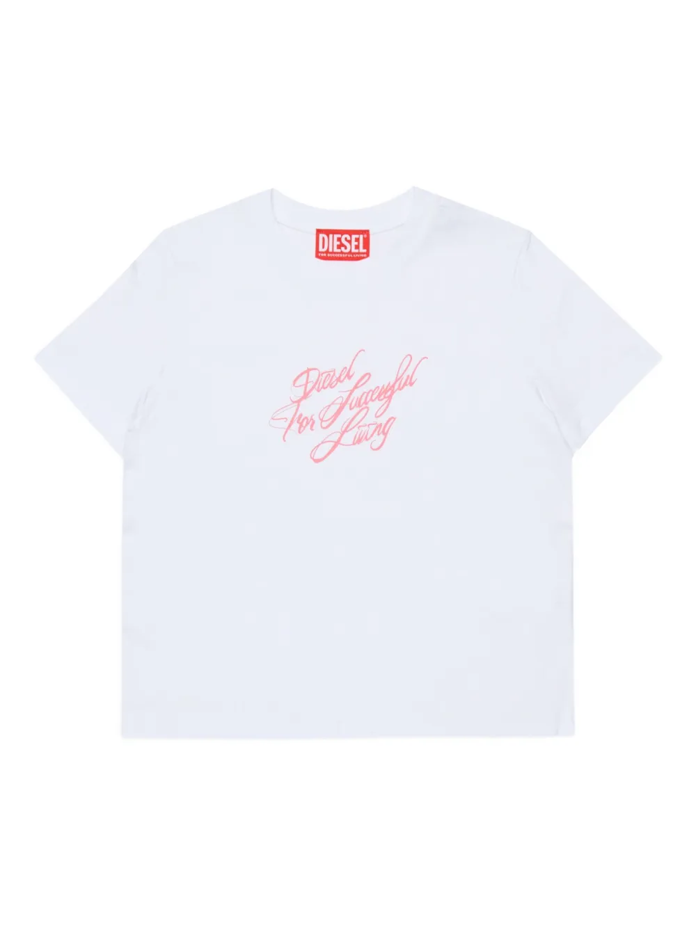 Diesel Kids T-shirt Tripit girocollo - Bianco